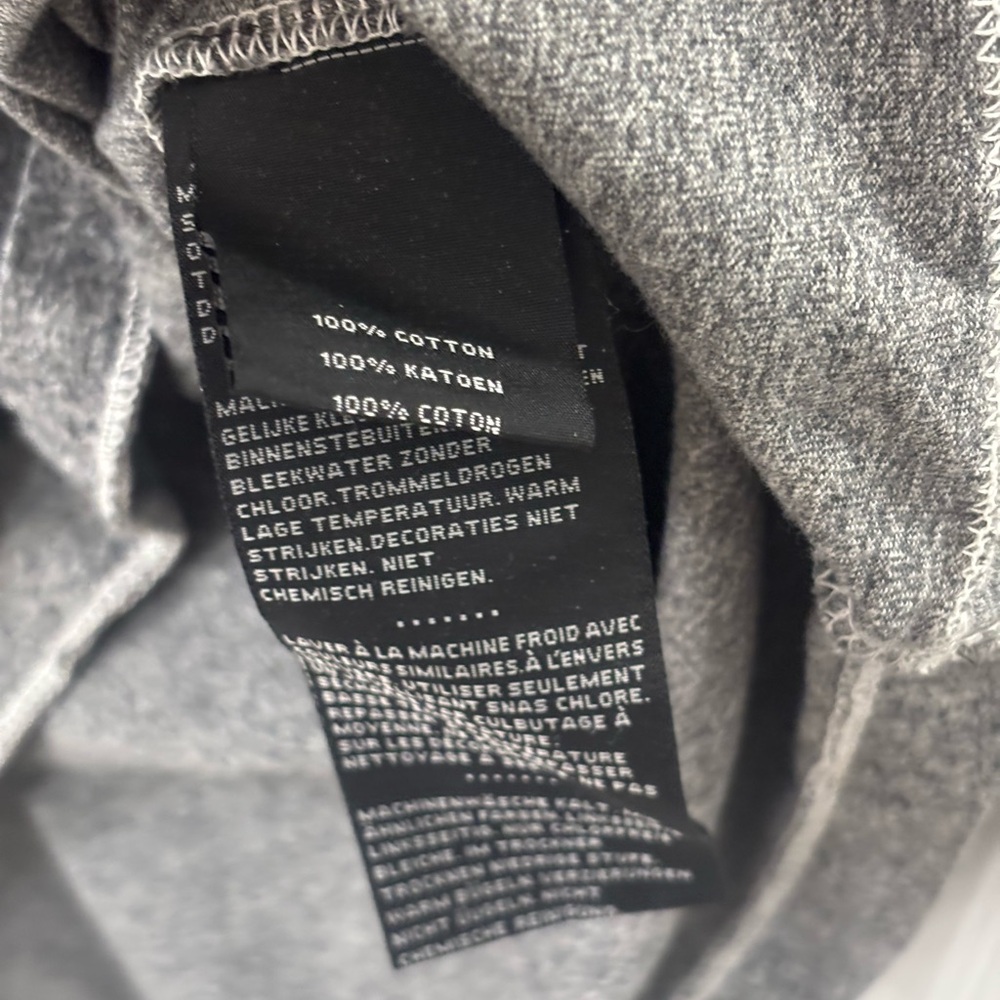 Harley-Davidson Gray Tee with Gold Logo Tag - Picture 5 of 5